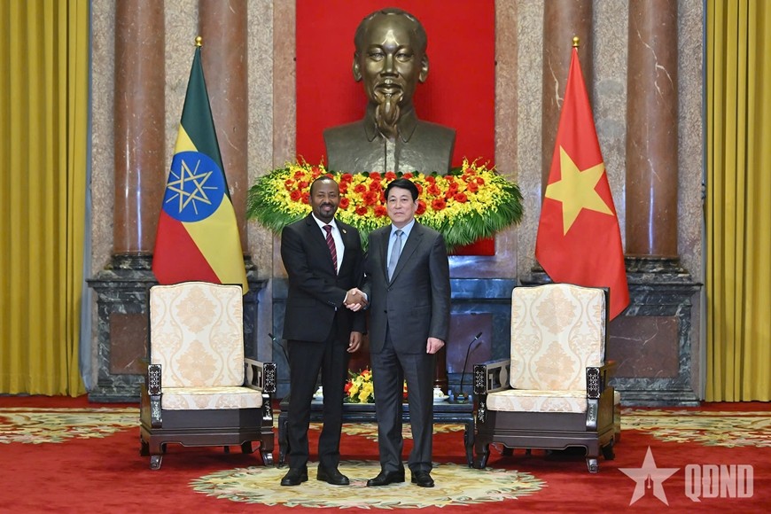 Chủ tịch nước Lương Cường tiếp Thủ tướng Ethiopia