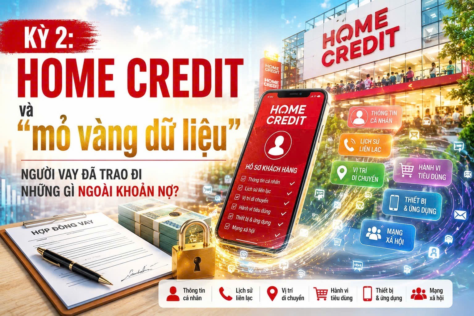 Kỳ 2: Home Credit và "mỏ vàng dữ liệu" – Người vay đã trao đi những gì ngoài khoản nợ?”