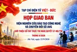 Tạp chí Điện tử Việt - Đức họp giao ban công tác tháng 9/2026 - Trao quyết định bổ nhiệm cán bộ