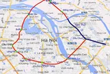 Toàn cảnh đường vành đai 2,5 đi qua nhiều khu đô thị ở Hà Nội