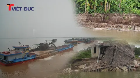 Khai thác cát trên sông Hồng tại Bắc Lý: Những vấn đề cần được làm rõ