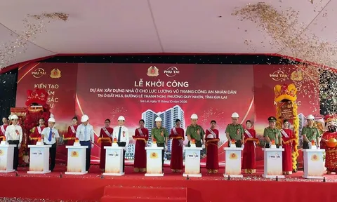 Gia Lai: Khởi công dự án nhà ở cho lực lượng vũ trang Công an nhân dân