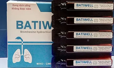 Cục Quản lý Dược thông báo thu hồi toàn quốc lô thuốc trị nhiễm khuẩn hô hấp Batiwell