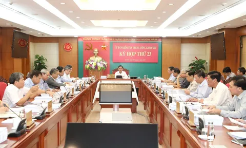 Ủy ban Kiểm tra Trung ương đề nghị thi hành kỷ luật một số cán bộ lãnh đạo, tổ chức đảng