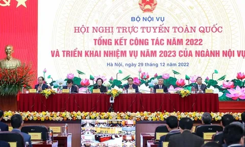Thủ tướng dự Hội nghị tổng kết công tác năm 2022 và triển khai nhiệm vụ năm 2023 của ngành nội vụ