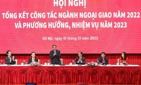 Thủ tướng dự Hội nghị tổng kết công tác ngành ngoại giao năm 2022, triển khai phương hướng, nhiệm vụ năm 2023
