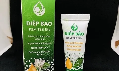 Cục Quản lý Dược thông tin về sản phẩm kem Diệp Bảo bôi da trẻ em bị FDA Mỹ thu hồi