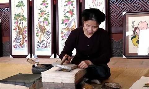 Khai trương Nhà trưng bày di sản văn hóa nghề làm tranh Đông Hồ