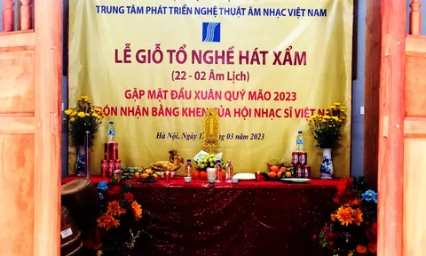 Lễ giỗ Tổ nghề hát Xẩm: Gặp mặt đầu xuân và đón nhận bằng khen của Hội Nhạc Sĩ Việt Nam