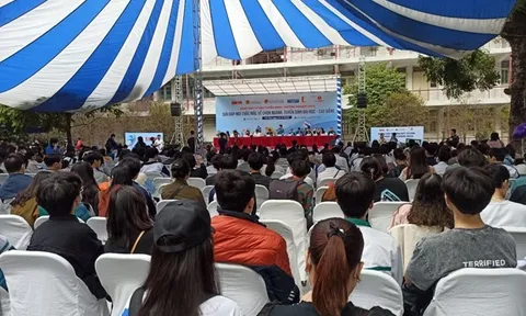 Hàng nghìn học sinh dự ngày hội tư vấn tuyển sinh, hướng nghiệp