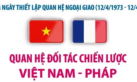 [Infographics] Quan hệ đối tác chiến lược Việt Nam-Pháp