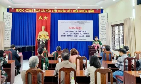 Sáng tác mỹ thuật đề tài lực lượng vũ trang, chiến tranh cách mạng