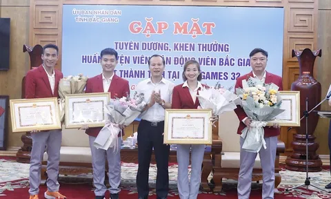 Bắc Giang: Khen thưởng huấn luyện viên, vận động viên đạt thành tích tại SEA Games 32