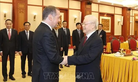 Tổng Bí thư hội đàm với Chủ tịch Đảng Nước Nga Thống nhất