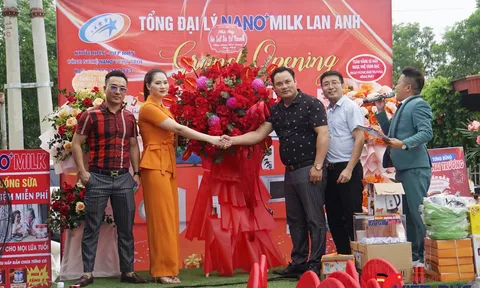 Sơn Dương (Tuyên Quang): Tưng bừng khai trương Tổng đại lý NanoMilk Lan Anh