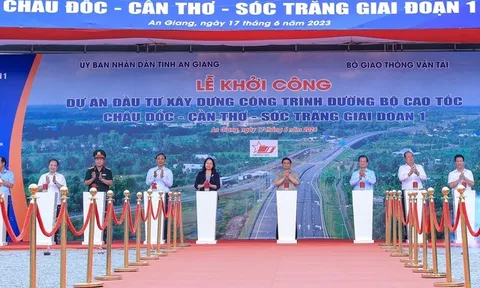 Thủ tướng phát lệnh khởi công tuyến cao tốc gần 45 nghìn tỷ đồng tại ĐBSCL