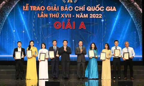 123 tác phẩm được vinh danh tại Lễ trao giải Báo chí quốc gia lần thứ XVII - năm 2022