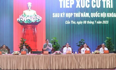 Thủ tướng Phạm Minh Chính tiếp xúc cử tri TP. Cần Thơ