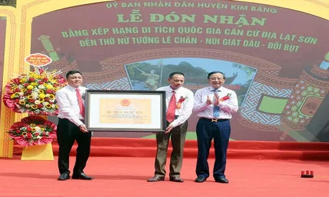 Di tích lịch sử căn cứ địa Lạt Sơn đón nhận Bằng xếp hạng Di tích cấp quốc gia