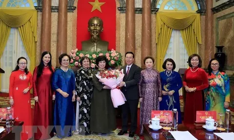 Chủ tịch nước Võ Văn Thưởng gặp mặt Hiệp hội Nữ doanh nhân Việt Nam