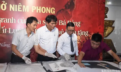 Mở niêm phong bộ sưu tập tranh của họa sĩ Lê Bá Đảng do ông bà Lê Tất Luyện-Thụy Khuê trao tặng