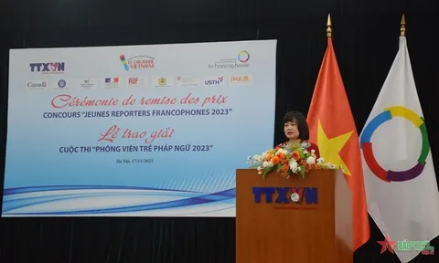 Trao giải cuộc thi “Phóng viên trẻ Pháp ngữ” lần thứ 8