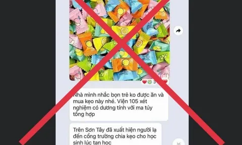 Công an bác thông tin “kẹo ở cổng trường có ma túy”