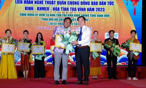 Trà Vinh: Bế mạc Liên hoan nghệ thuật quần chúng dân tộc Kinh, Khmer, Hoa