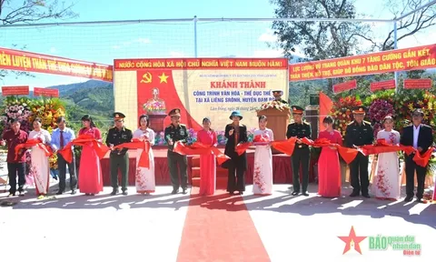 Khánh thành công trình văn hóa, thể thao tặng xã Liêng Srônh, huyện Đam Rông, tỉnh Lâm Đồng