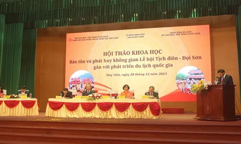 Hội thảo khoa học Bảo tồn và phát huy không gian lễ hội Tịch điền-Đọi Sơn