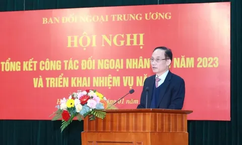 Ban Đối ngoại Trung ương triển khai công tác đối ngoại nhân dân năm 2024