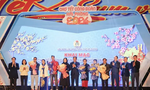 Khai mạc “Chợ Tết Công đoàn TP Hải Phòng năm 2024”