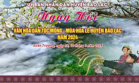 Từ 9-10/3, diễn ra ngày hội văn hóa dân tộc Mông - Mùa hoa lê huyện Bảo Lạc