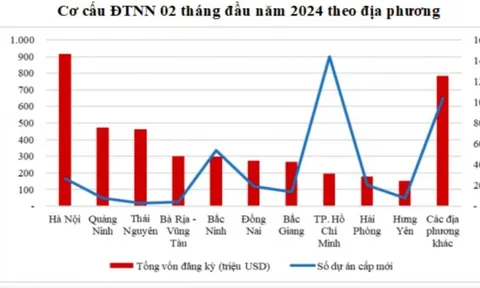 Điểm danh Top 10 địa phương thu hút FDI 2 tháng đầu năm 2024