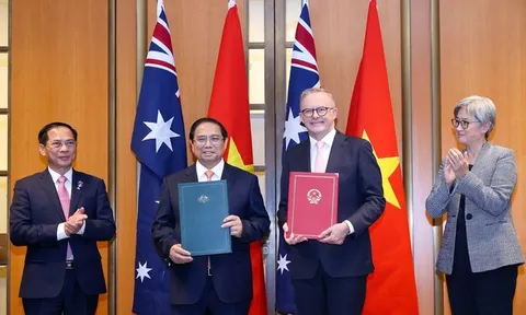 Việt Nam-Australia ký kết, trao đổi 12 văn kiện hợp tác quan trọng