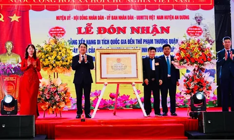 Hải Phòng đón nhận Bằng xếp hạng Di tích Quốc gia Đền thờ Phạm Thượng Quận
