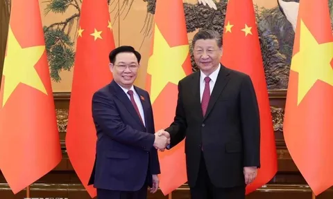 Chủ tịch Quốc hội Vương Đình Huệ hội kiến Tổng Bí thư, Chủ tịch nước Trung Quốc Tập Cận Bình