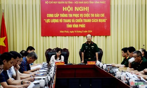 Tổ chức Cuộc thi báo chí “Lực lượng vũ trang và chiến tranh cách mạng” tỉnh Vĩnh Phúc