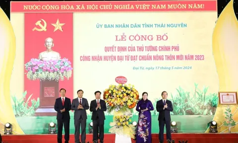 Công bố huyện Đại Từ đạt chuẩn nông thôn mới