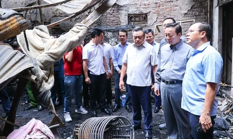 Công an Hà Nội thông tin về vụ cháy ở đường Trung Kính, quận Cầu Giấy khiến 14 người tử vong