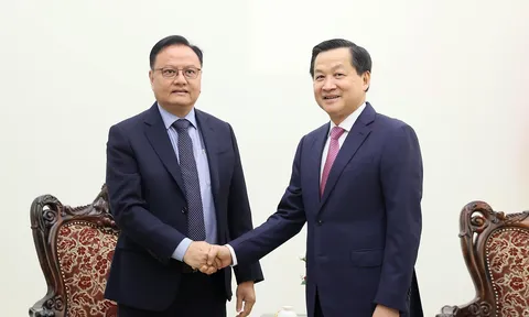 Phó Thủ tướng Lê Minh Khái tiếp Bộ trưởng Bộ Tài chính Lào