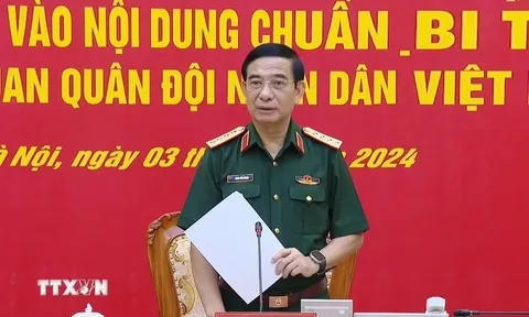 Đại tướng Phan Văn Giang chủ trì Hội nghị Thủ trưởng Bộ Quốc phòng