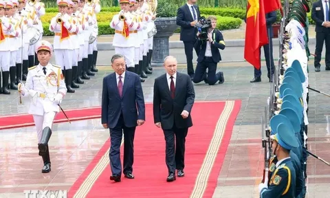 Chủ tịch nước Tô Lâm chủ trì lễ đón chính thức Tổng thống Nga Vladimir Putin