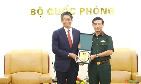 Đại tướng Phan Văn Giang tiếp Đại sứ Nhật Bản tại Việt Nam