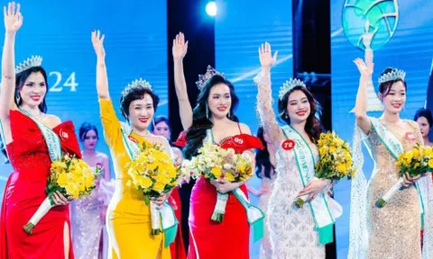 Vũ Thị Hoa xuất sắc đăng quang Hoa hậu Quý bà Trái đất Việt Nam 2024