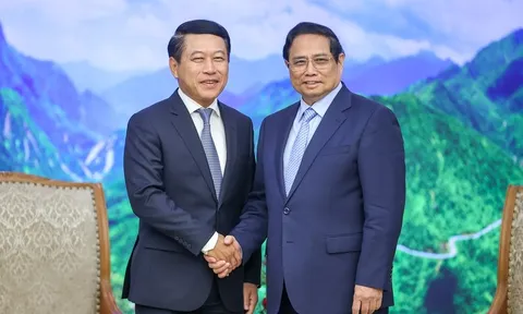 Thủ tướng Phạm Minh Chính tiếp Phó Thủ tướng Chính phủ, Bộ trưởng Ngoại giao Lào