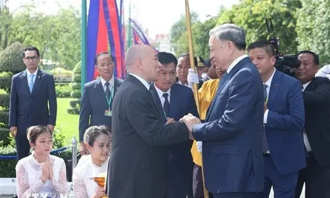 Quốc vương Campuchia chủ trì lễ đón chính thức Chủ tịch nước Tô Lâm