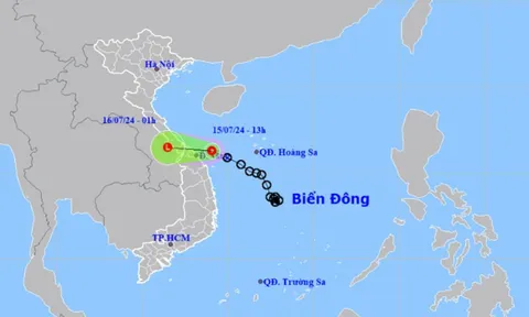 Áp thấp nhiệt đới vào vùng biển Quảng Trị đến Quảng Nam