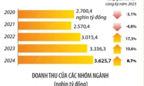 Tổng mức bán lẻ hàng hóa và doanh thu dịch vụ tiêu dùng tăng 8,7%