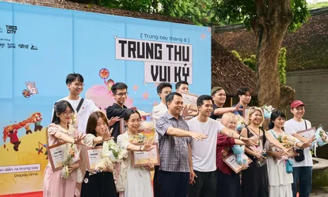 Triển lãm tranh minh họa "Trung thu vui ký" tại Văn Miếu-Quốc Tử Giám